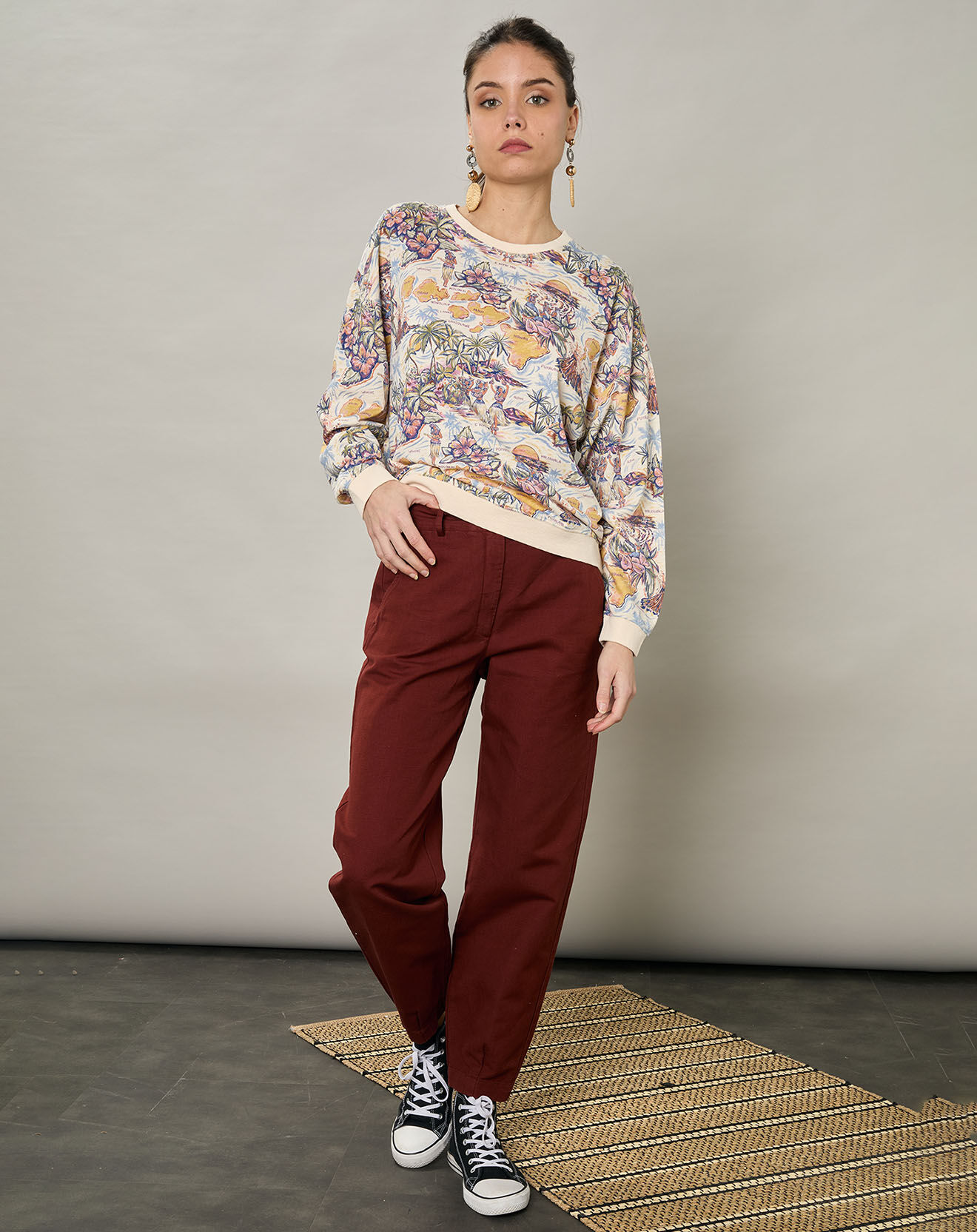 Hartford Pantalon en Coton & Lin Progress pecan