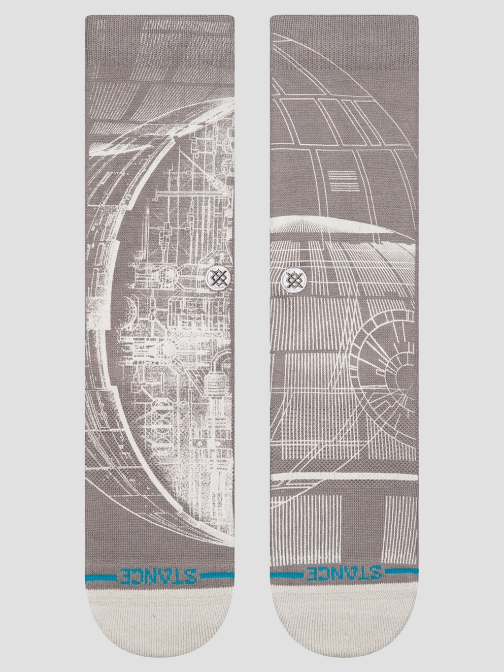 Stance Death Star Sw Crew Socks grey