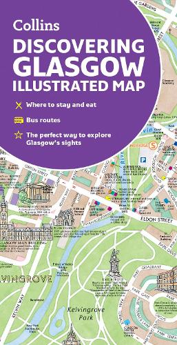 Discovering Glasgow Illustrated Map: Ideal for Exploring (Sheet map, folded)