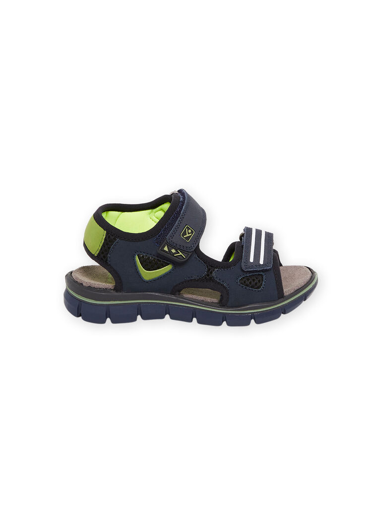 Sandales bleu marine en cuir