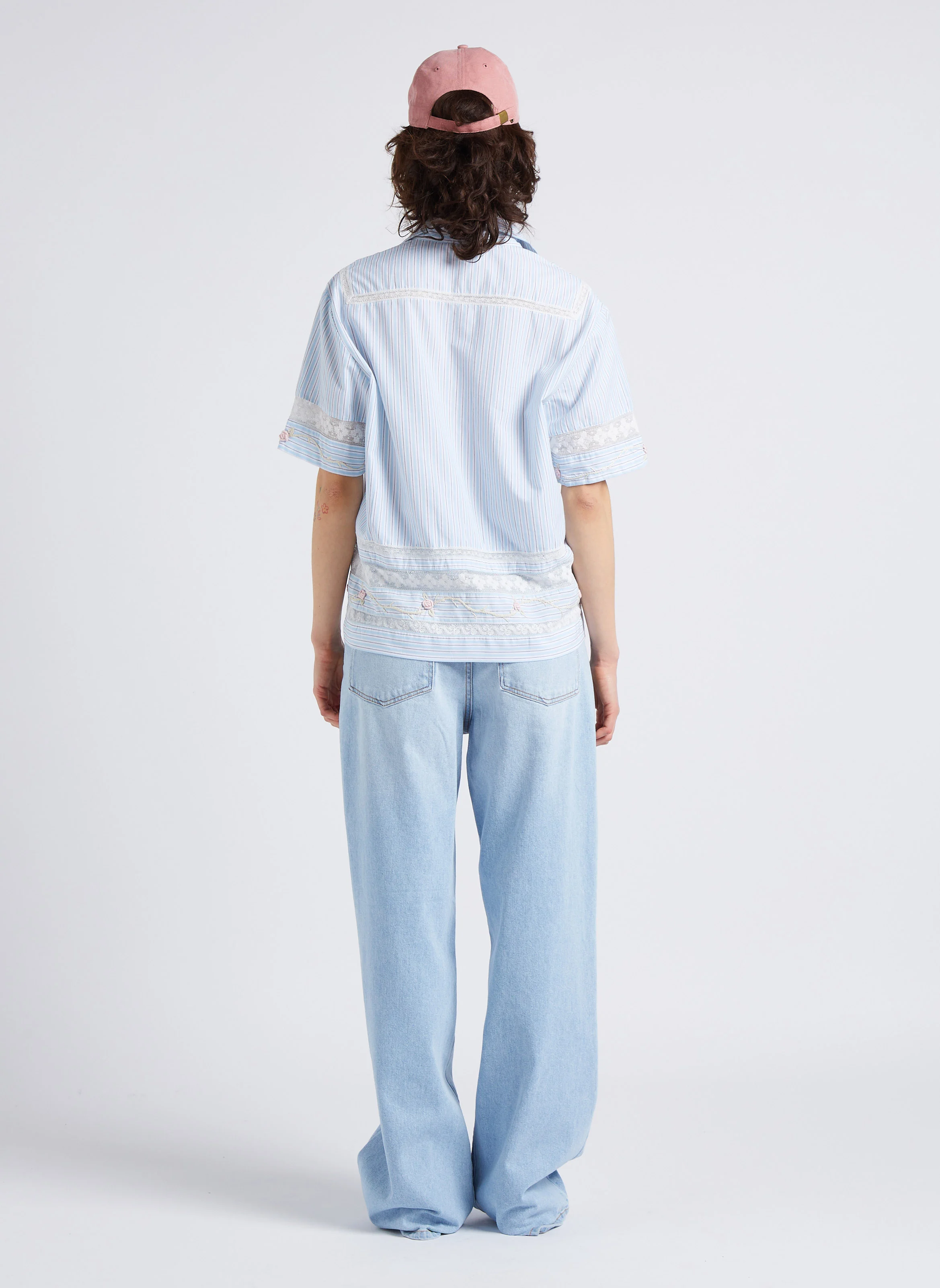 DAWN - Jean large en denim délavé | Bleu