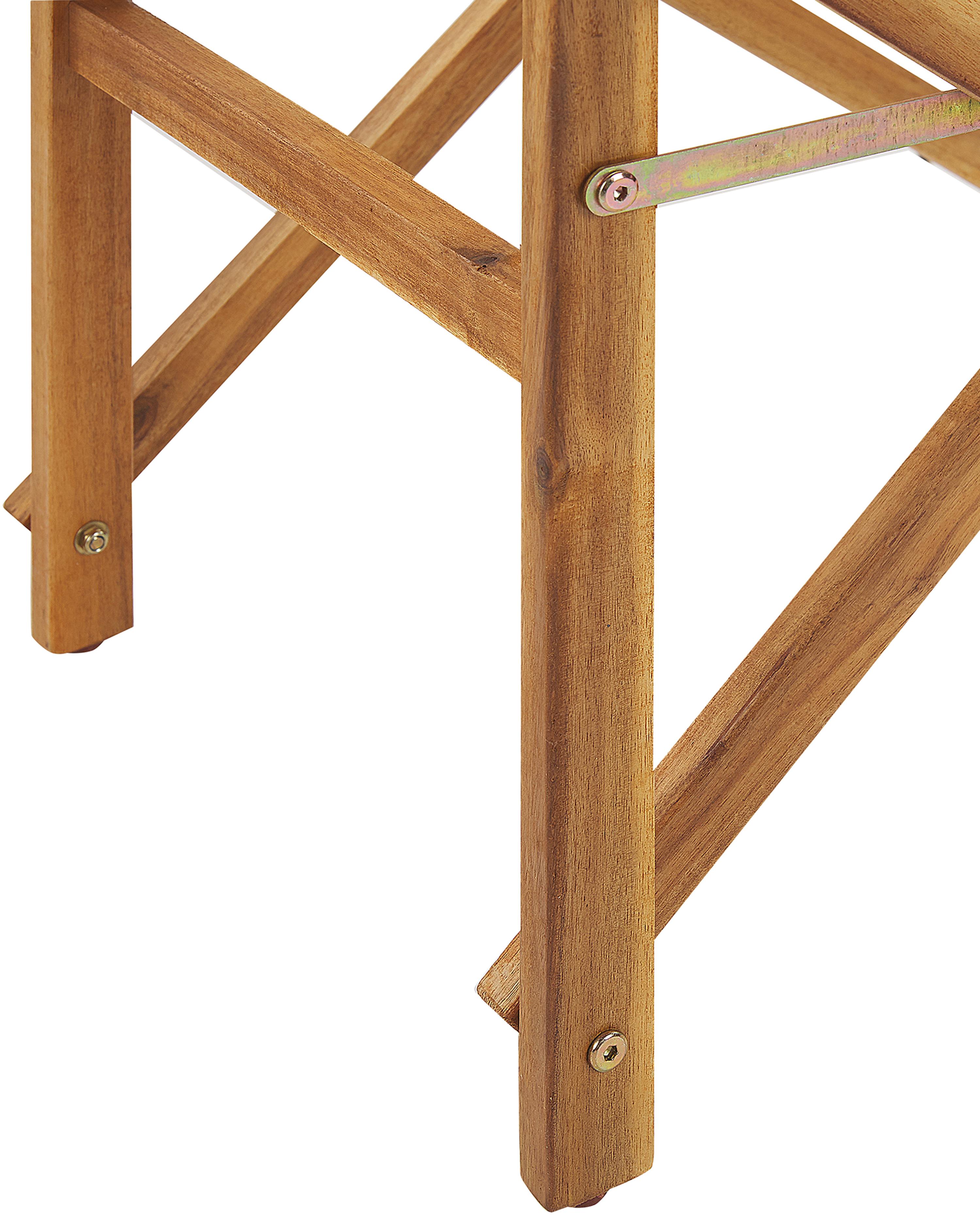 Set van 2 tuinstoelen CINE Acaciahout Wit