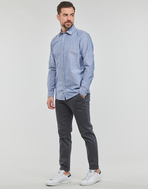 Jack & Jones - JJESUMMER SHIRT L/S Azul