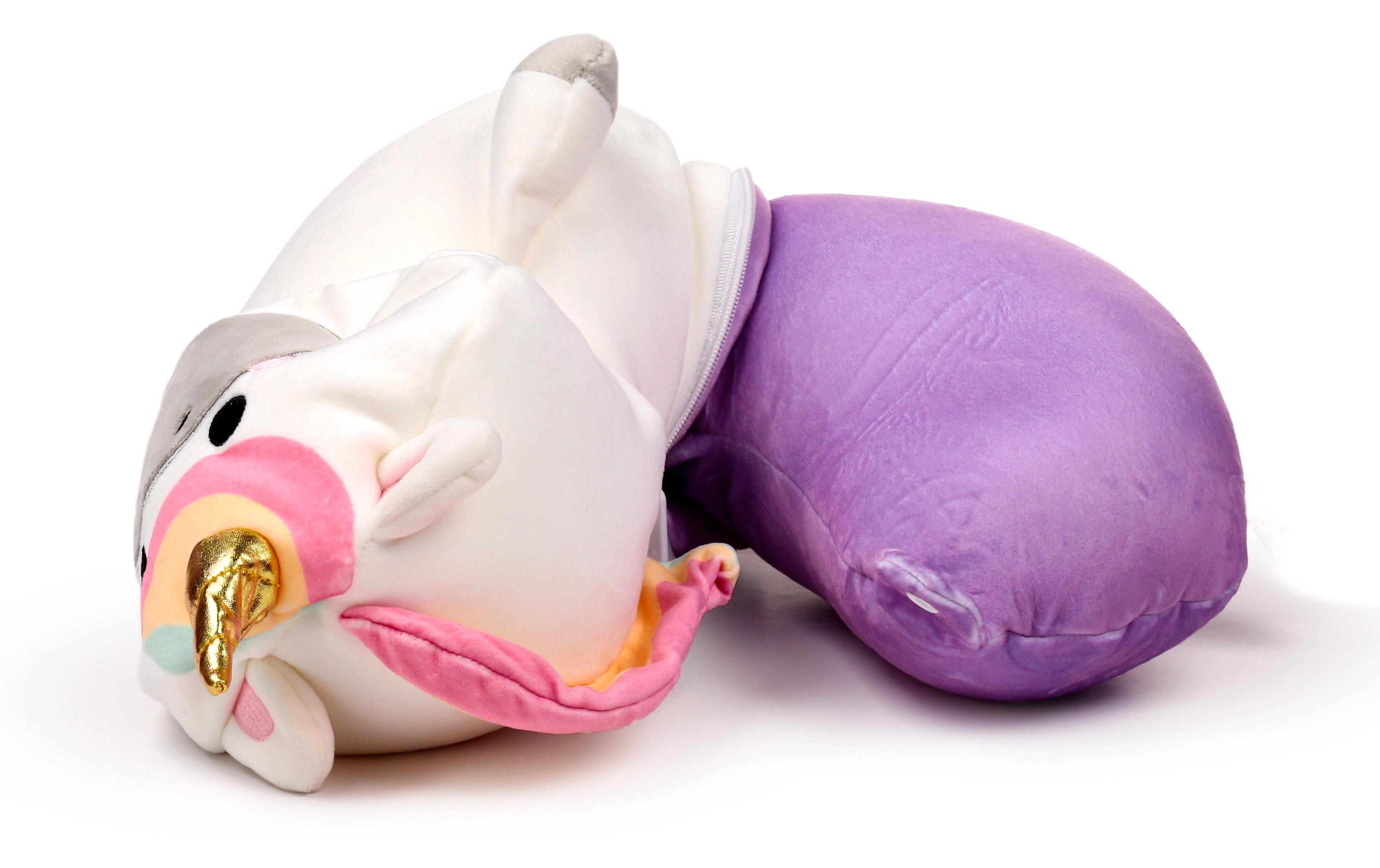 Reisekissen Plüsch 2 in 1 EinhornPlüsch Memory Foam Reisekissen