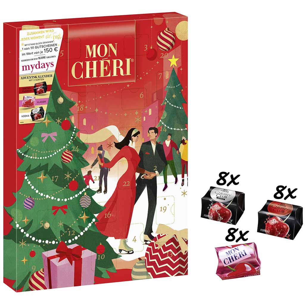 Ferrero Mon Chéri Adventskalender 252g MHD:20.4.25