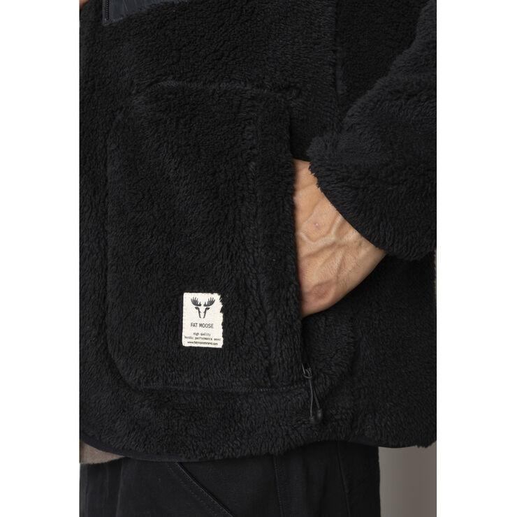 Fat Moose Wood Fleece Jacket Black