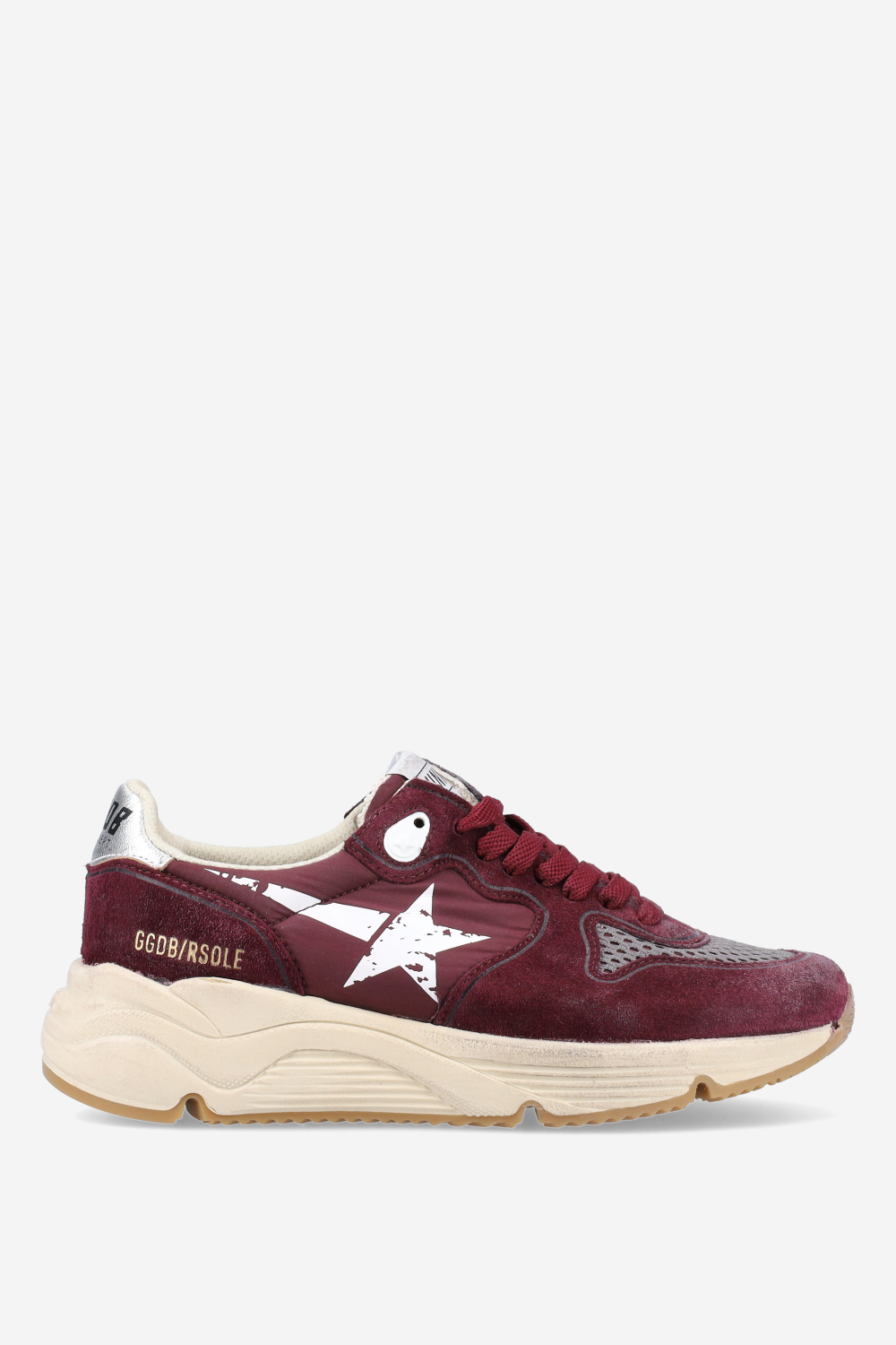 Running suede/nylon sneakers