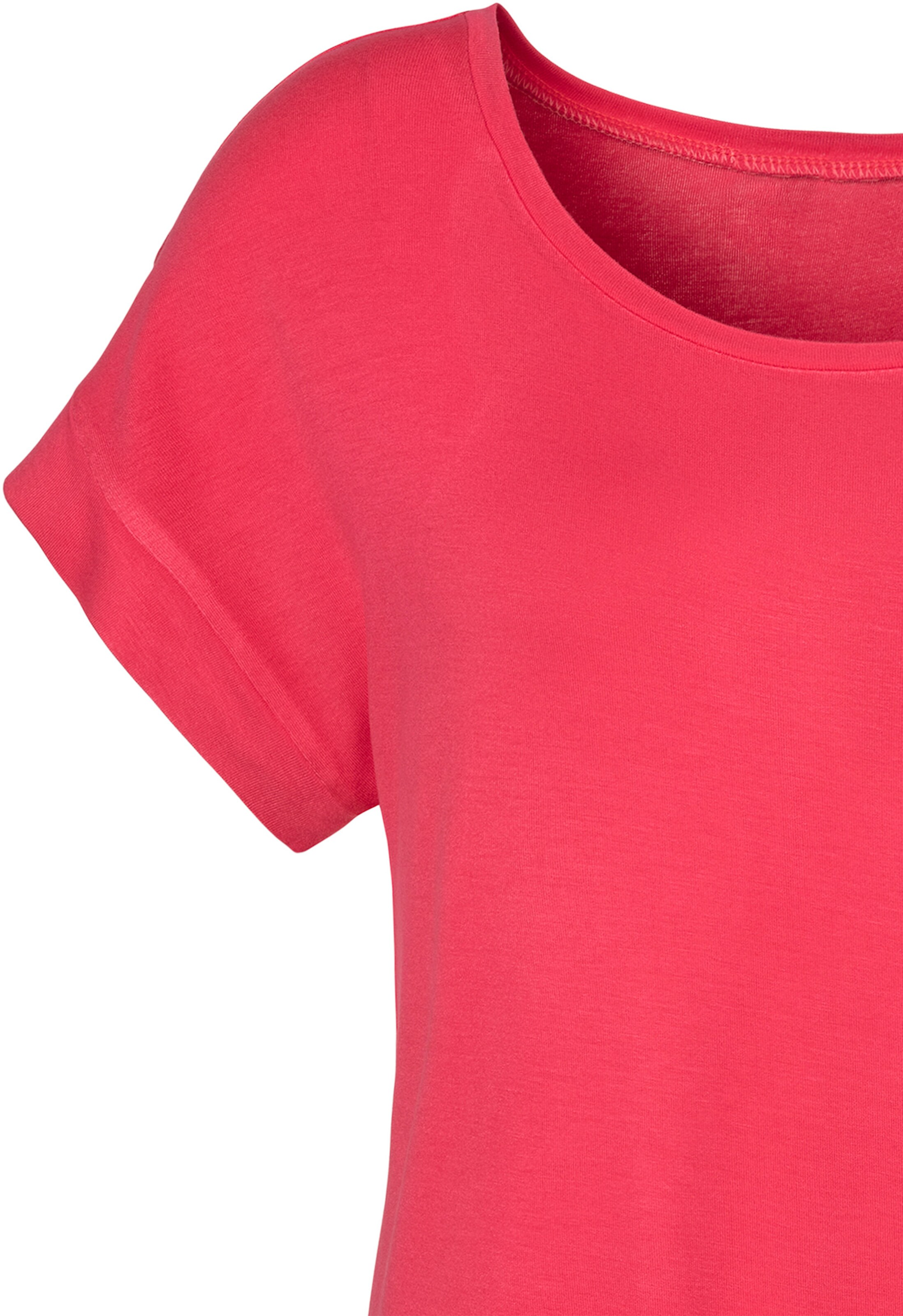Vivance Kurzarmshirt in koralle, navy