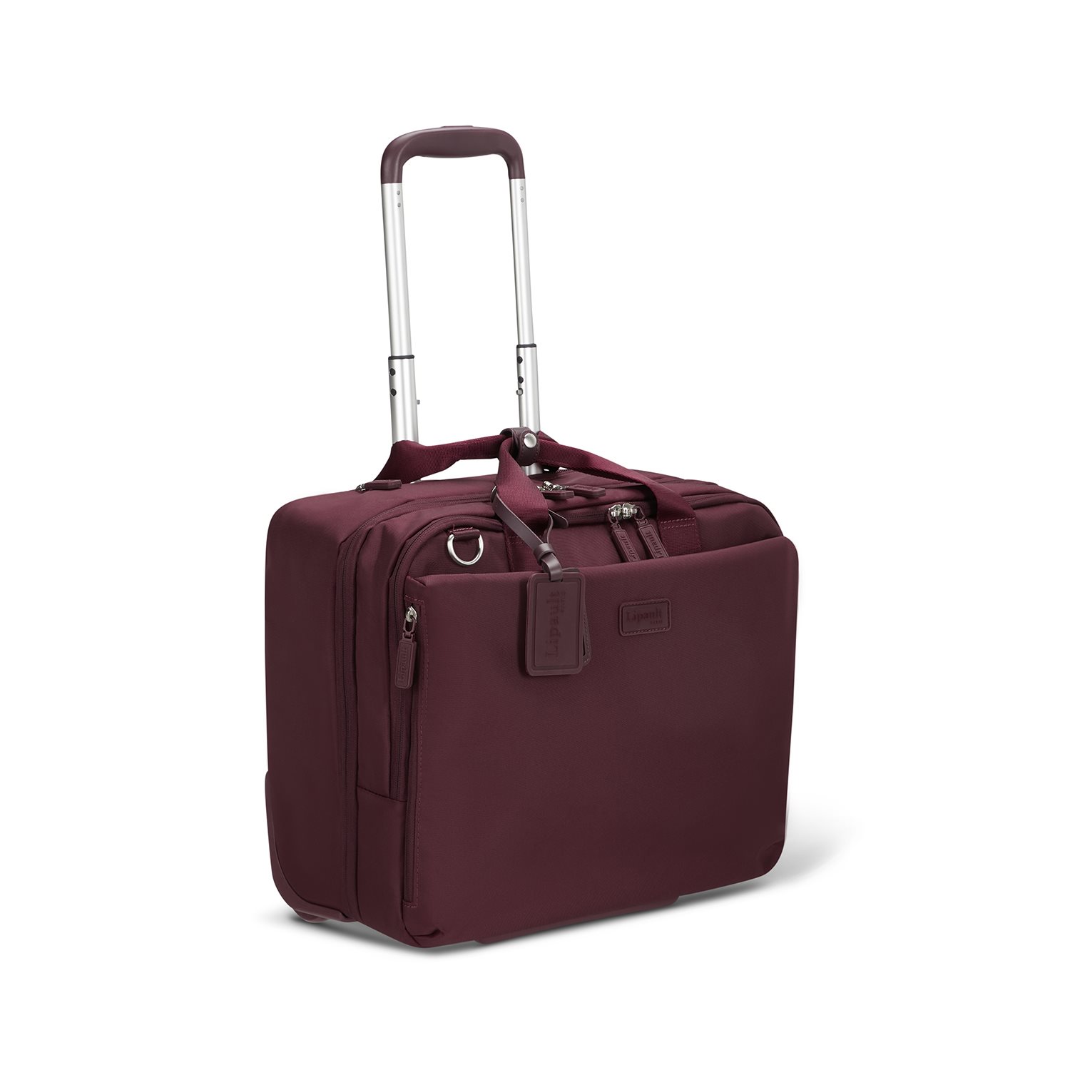 Lipault 4BIZ Rolling Tote bordeaux