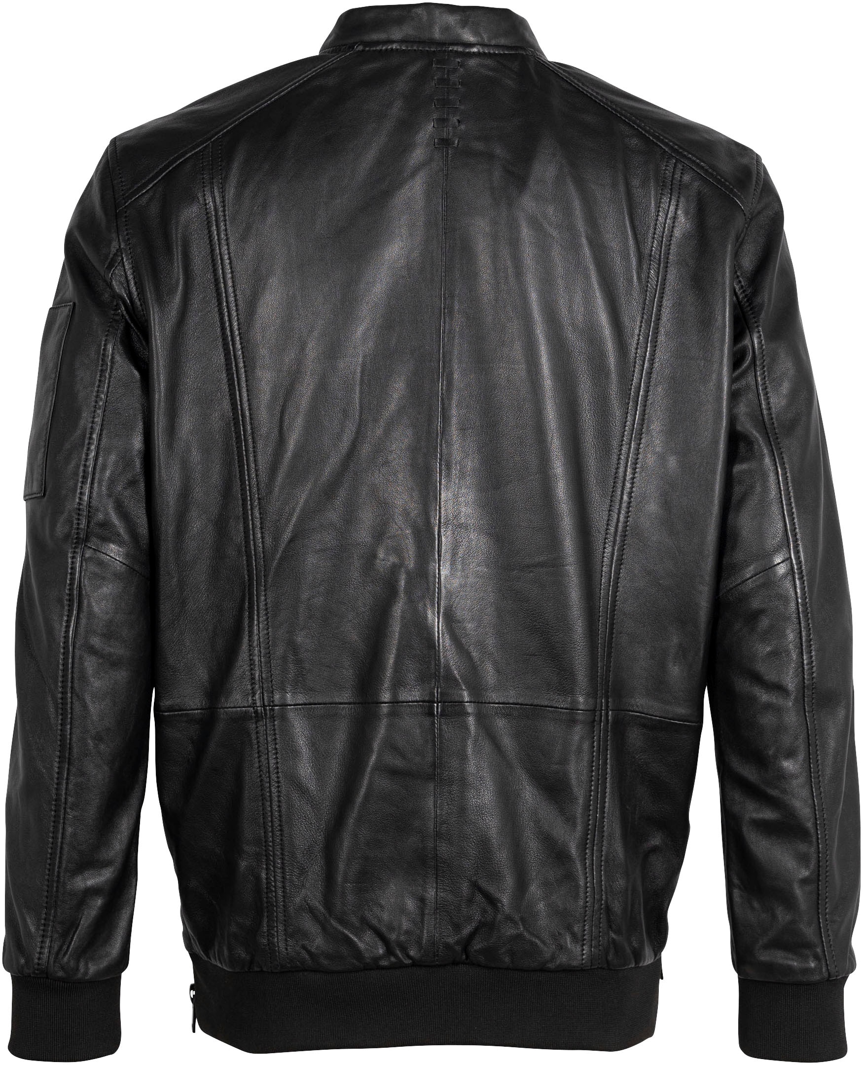 Mauritius Lederjacke »2Mkaira OS« mit Reissverschluss, Strickbündchen, Ärmeltasche