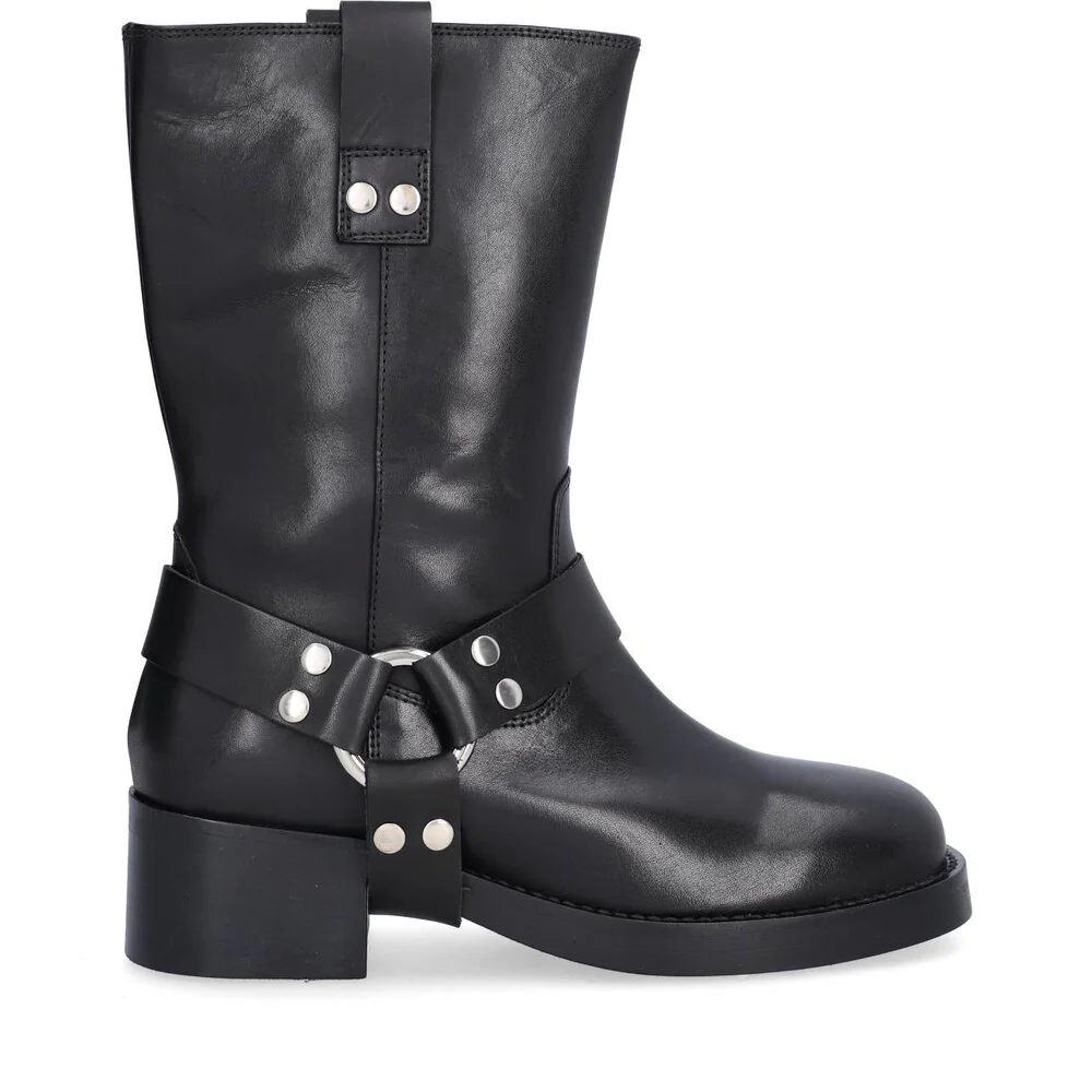 Billi Bi  A5286 Biker støvle - Black calf