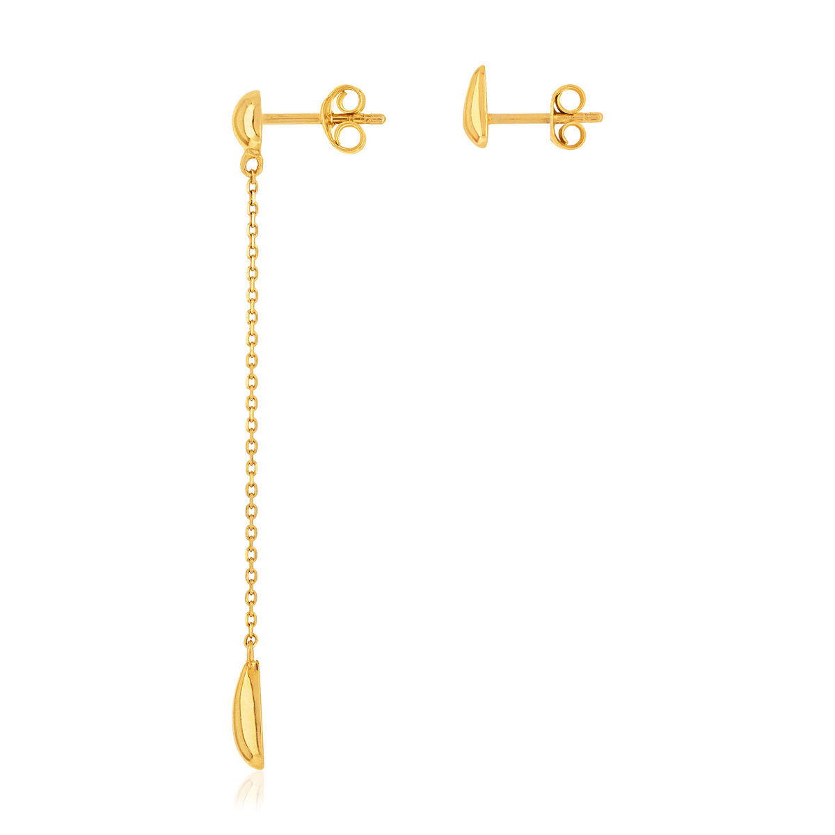 Boucles d'oreilles or jaune 375