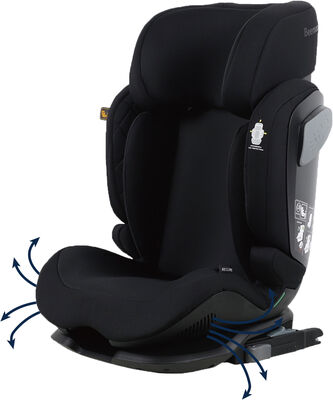 Beemoo Recline i-Size Beltestol, Black Stone
