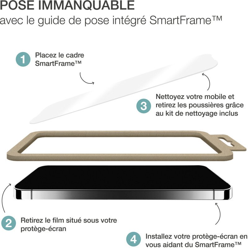 Pack 2 en 1 coque souple transparente pour IPhone 16E  + protège écran Big ben