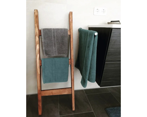 Decoratieve houten ladder, bruin, 100 cm
