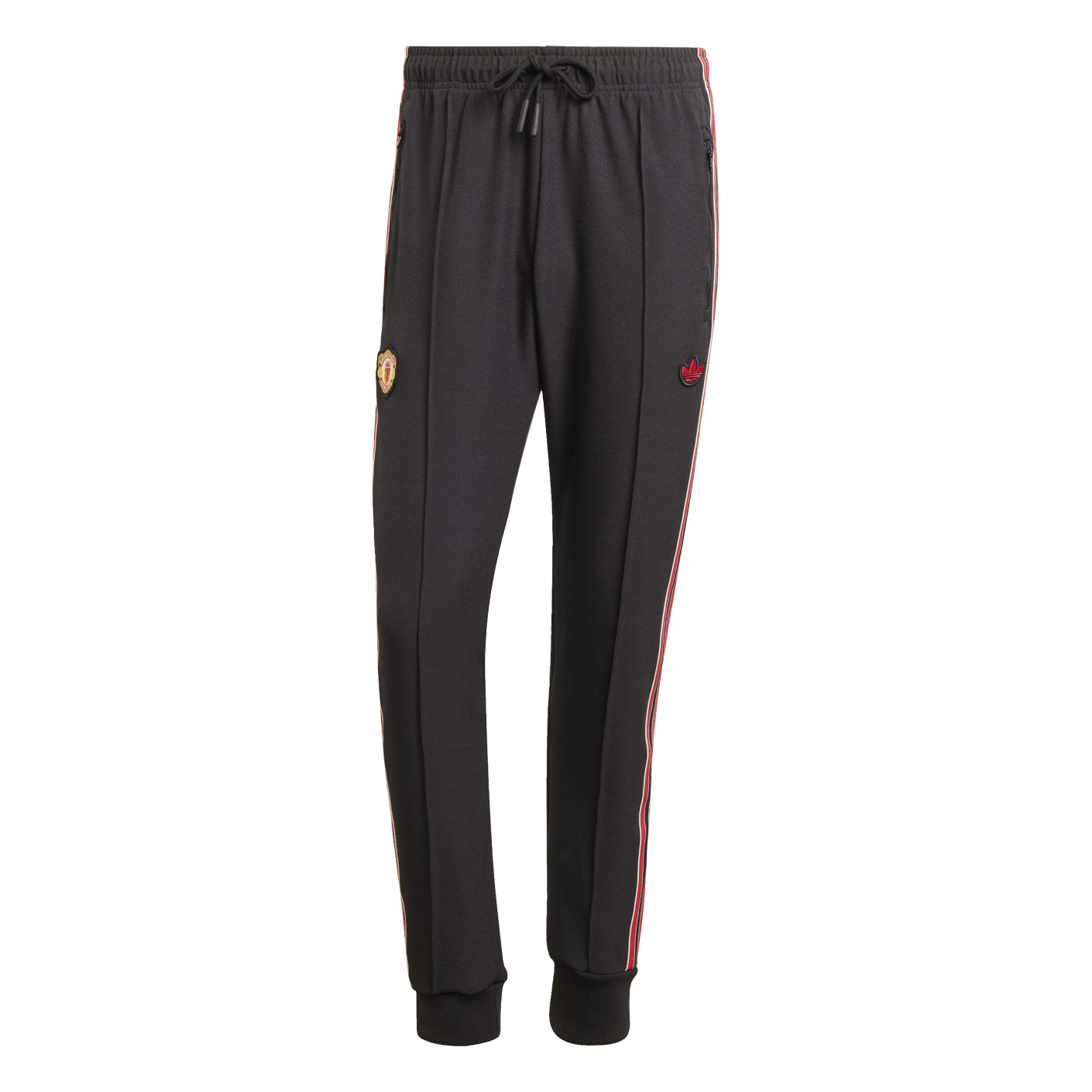 Adidas Manchester United Icon Trainingsbroek 2024-2025 Zwart Rood
