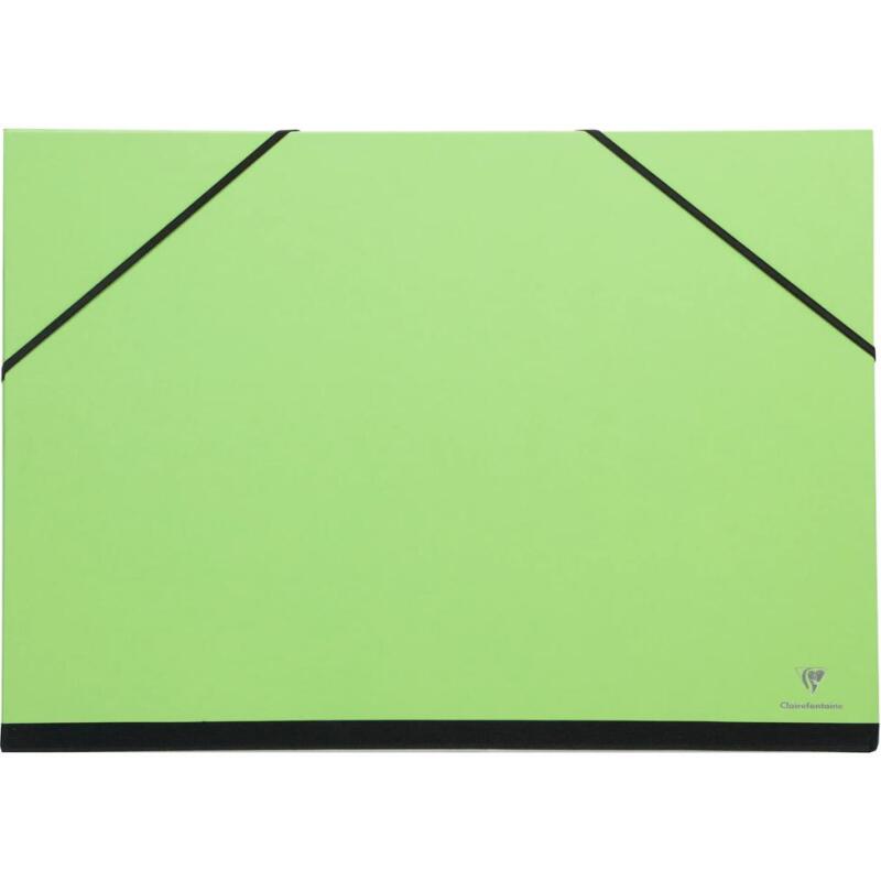 Carton à dessin Couleur à élastiques 26x33cm - Vert