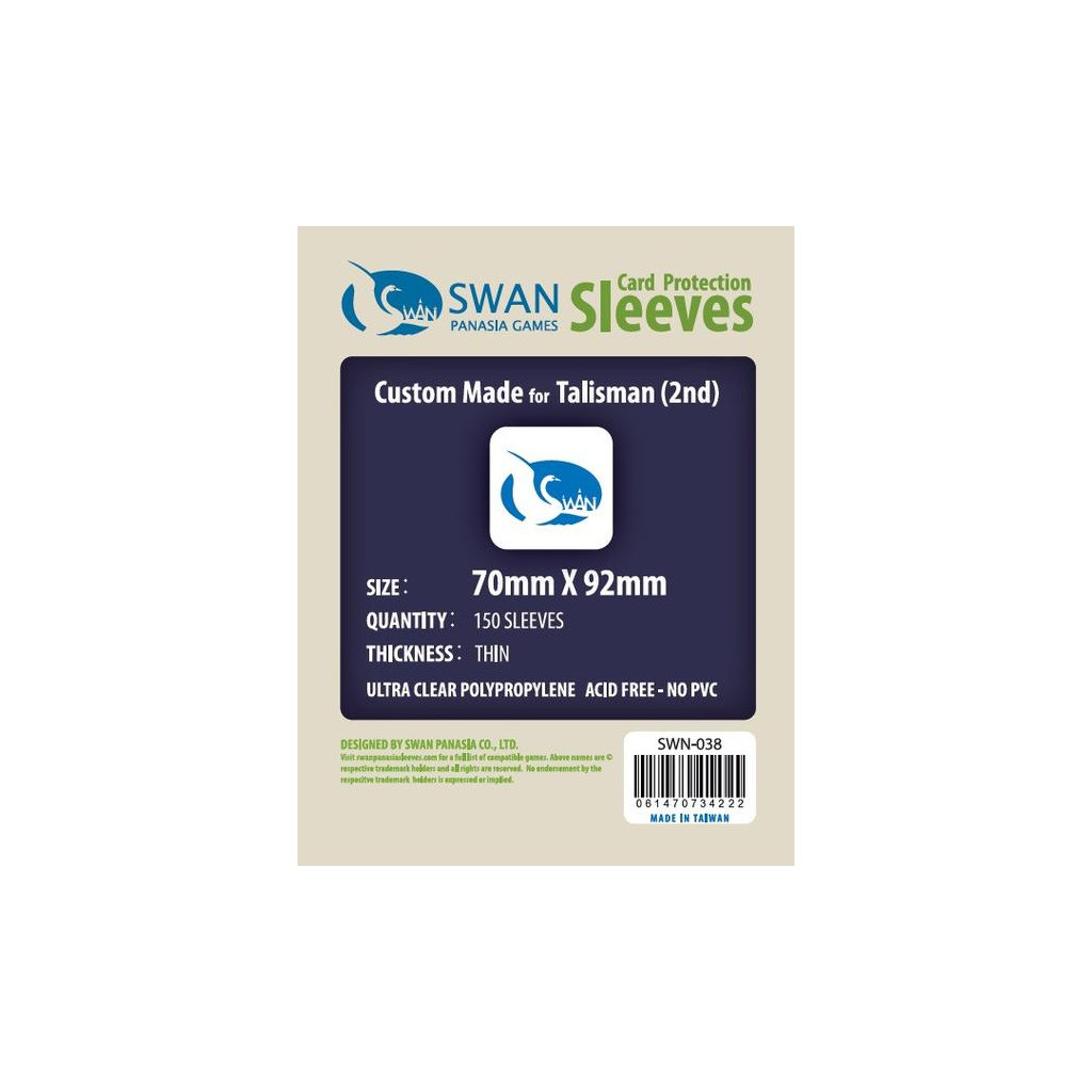 Swan Panasia - Card Sleeves Standard - 70x92mm - 150p