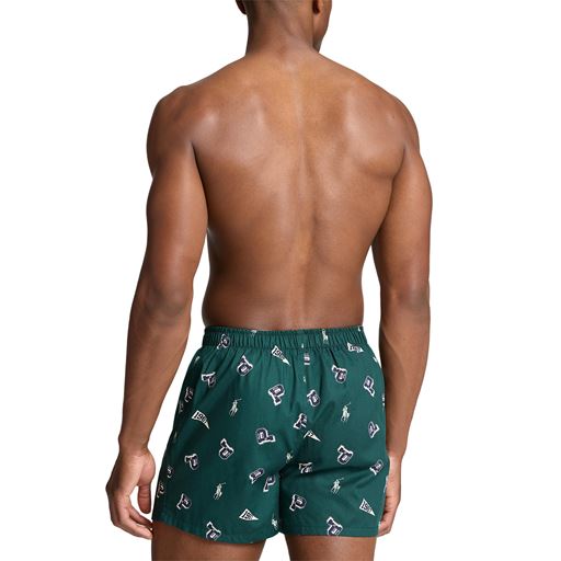 Ralph Lauren Cotton 3-pak Boxershorts, Stripe/All Over Print/Navy, XL