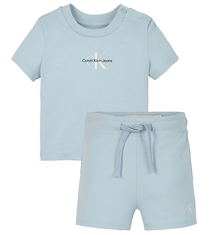 Calvin Klein Set - Shorts/T-Shirt - Monogramm-Logo - Niagara Mis