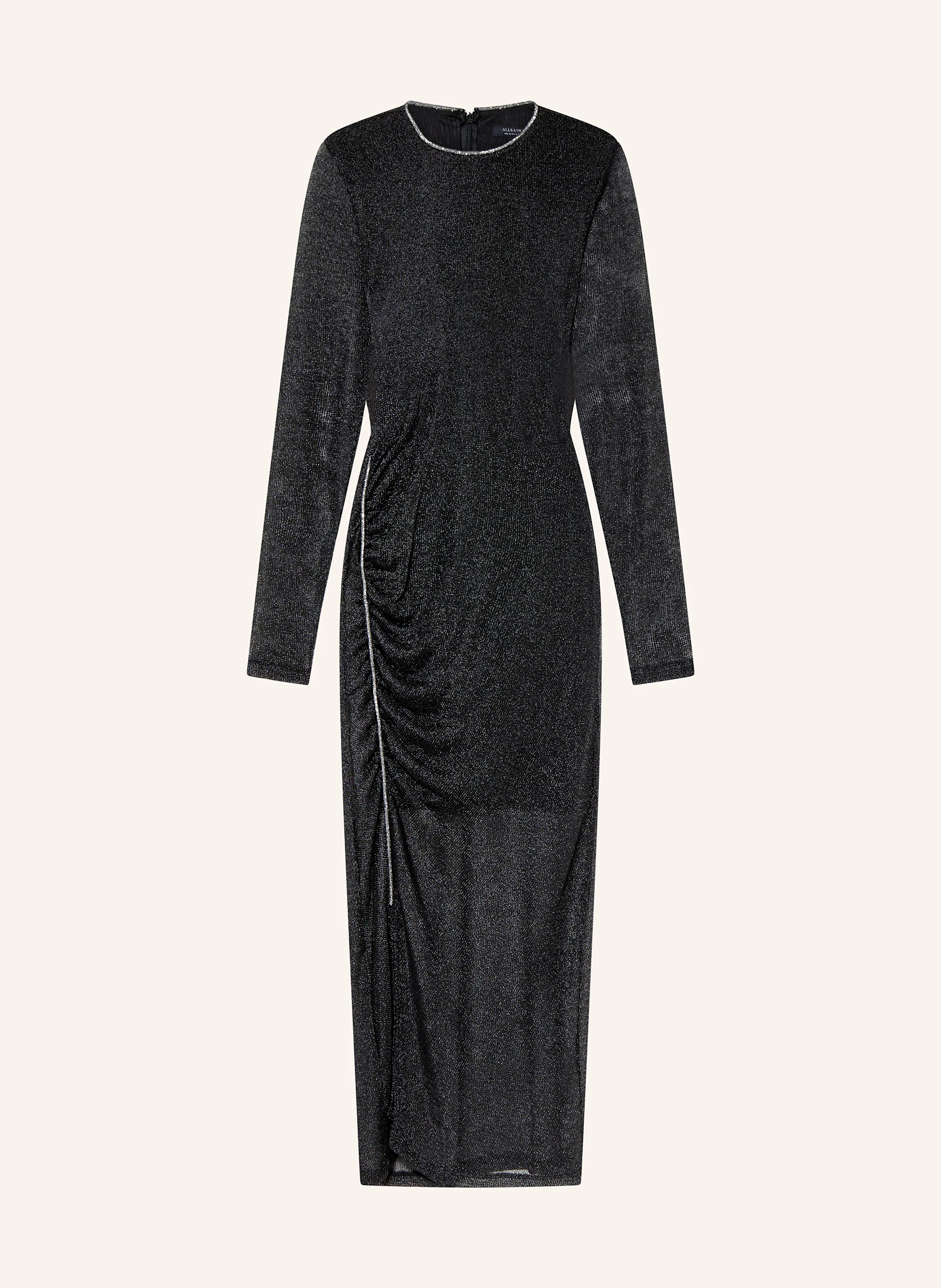ALLSAINTS Mesh-Kleid NORA mit Drapage