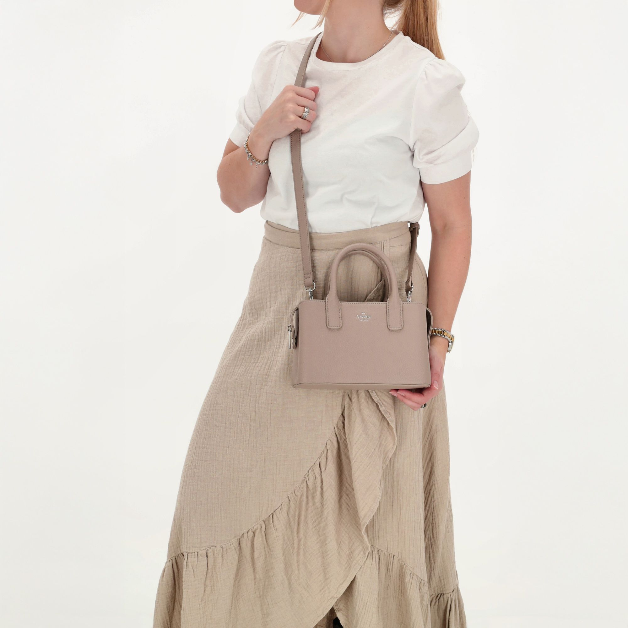 Charm London Muggiano Handtas S Lichttaupe