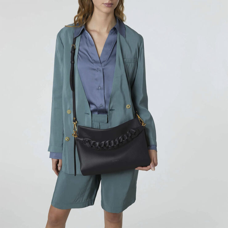 Coccinelle BOHEME GRANA DOUBLE Noir/cuir