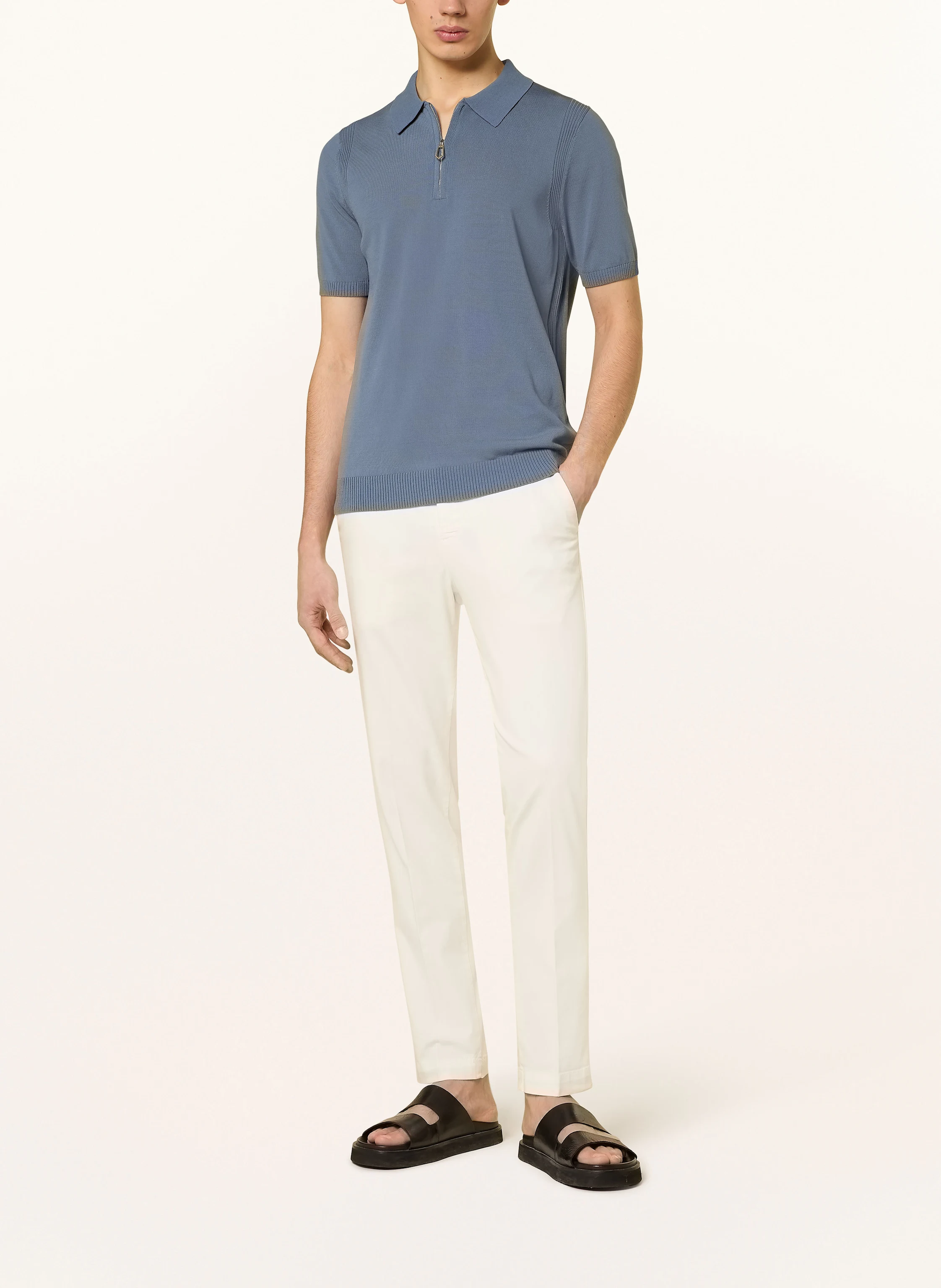 REISS Strick-Poloshirt BERKLEY