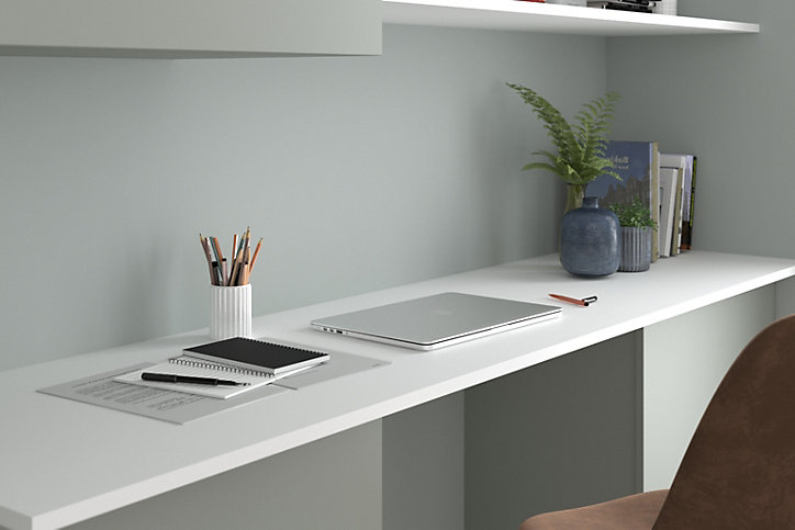 Tablette mélaminé blanc 60 x 250 cm, ép. 1,8cm