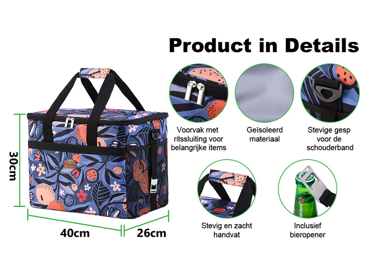 Packaway 30 liter geïsoleerde koeltas - Valencia