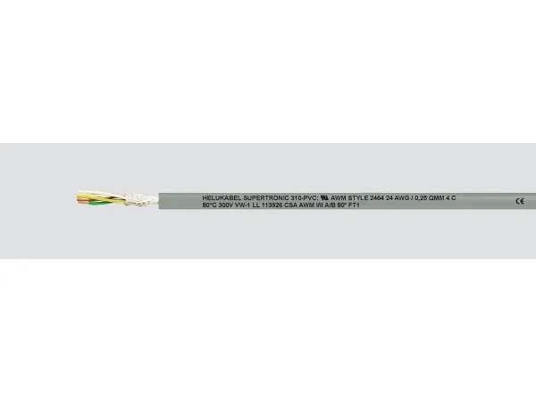 HELUKABEL 49891, Lavspændingskabel, Grå, Cooper, 0.14 mm², 16,8 kg/km, -5 - 80 °C