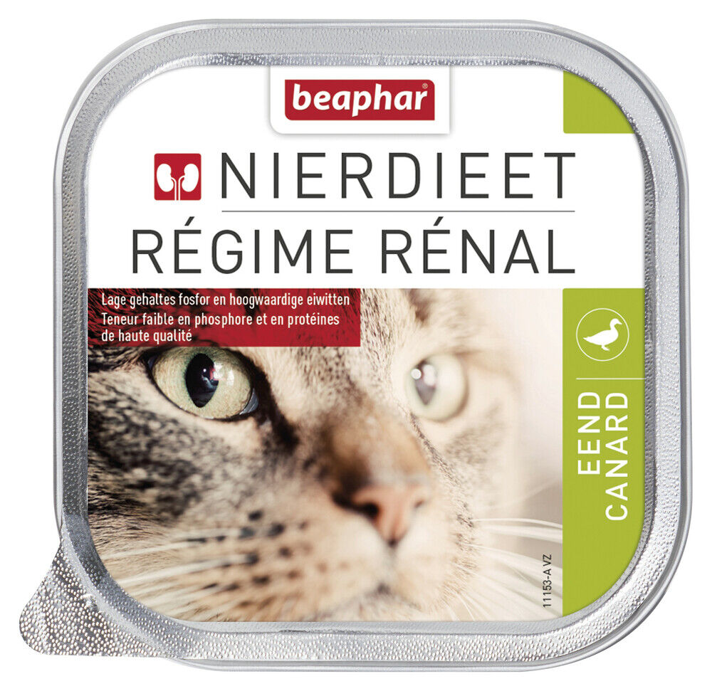 Beaphar Nierdieet - Kattenvoer - 100 Gram - eend