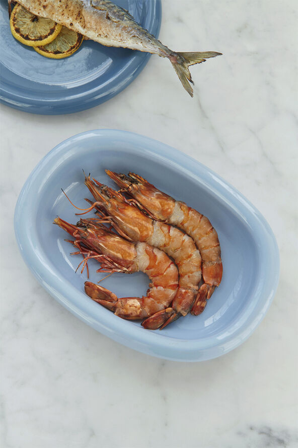Hay Barro Oval Dish-Small-Light blue