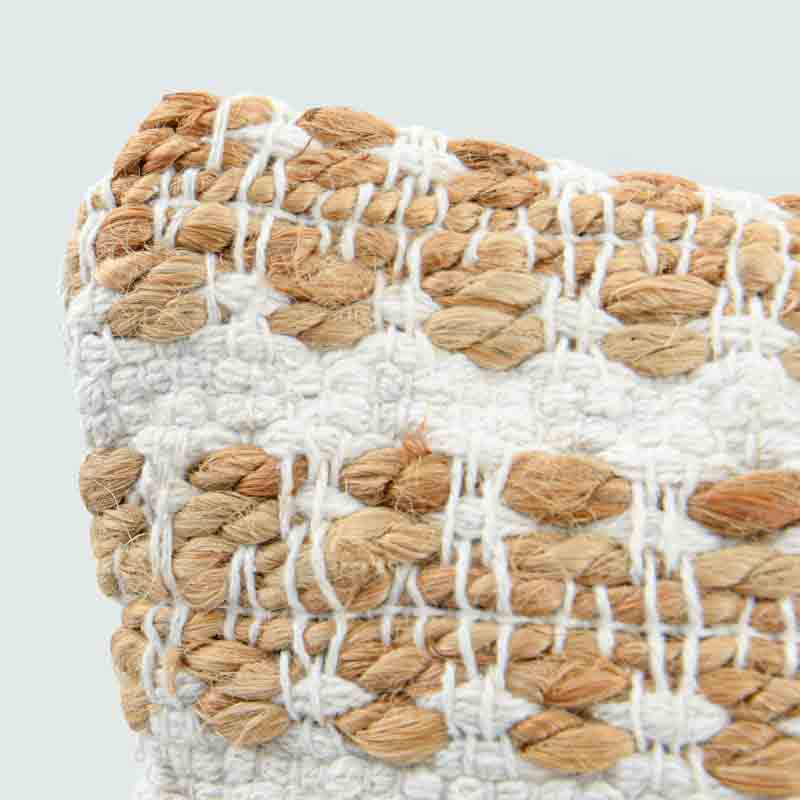 Coussin 'Evy' beige
