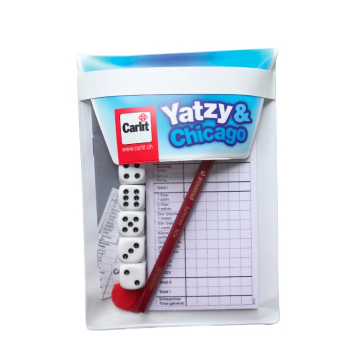 Yatzy & Chicago Reisespiel Würfel Gesellschaftsspiel für Familien / Kinder (86057)