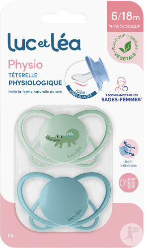 Luc Et Léa Duo Sucettes Physio 6-18 Moins P4 2 Pièces