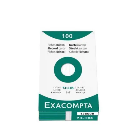 Exacompta 13800B Karteikarten, weiß