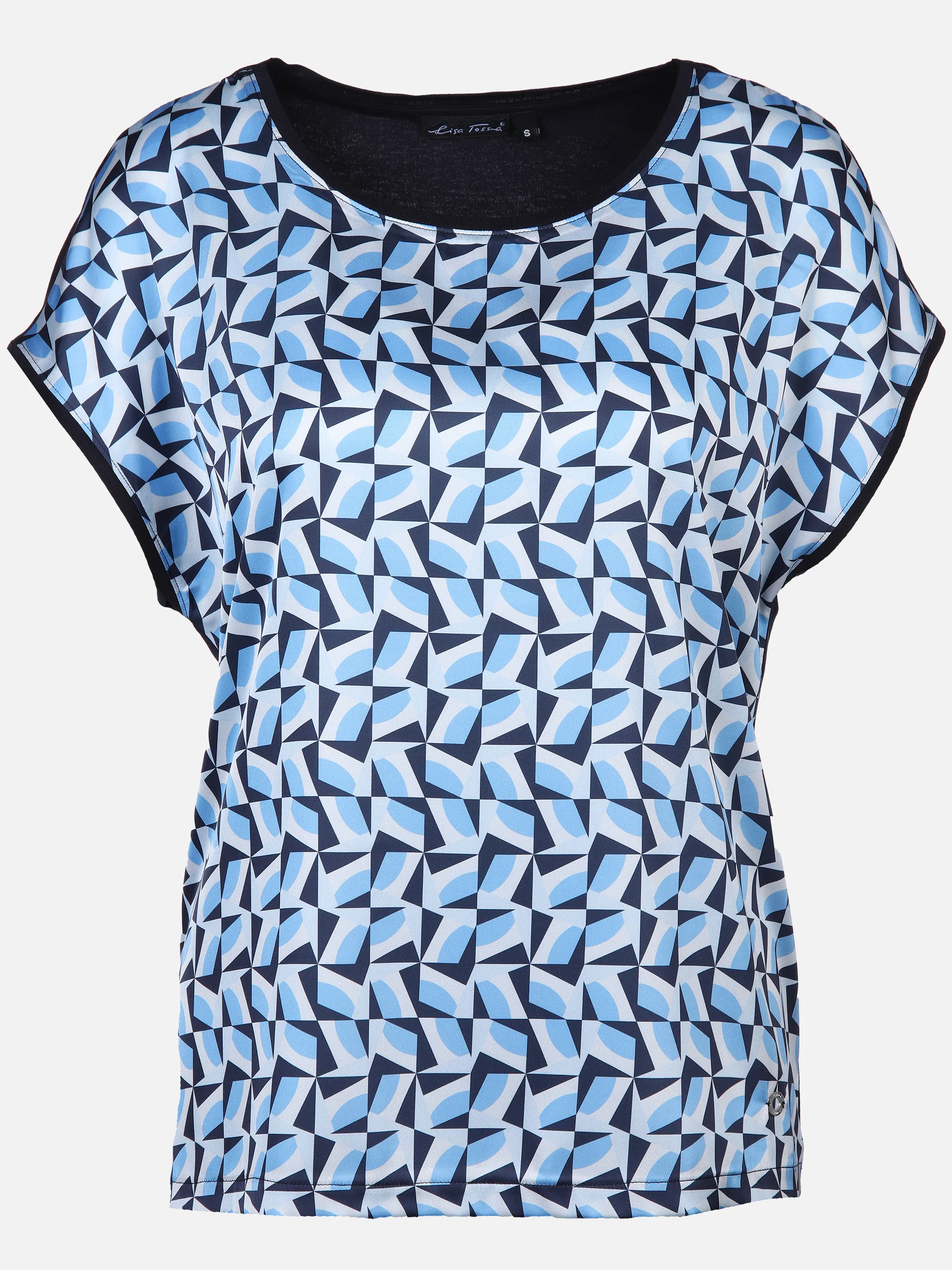 Damen Materialmix Shirt