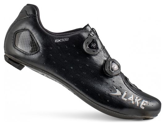 Chaussures route LAKE CX332 Noir brillant