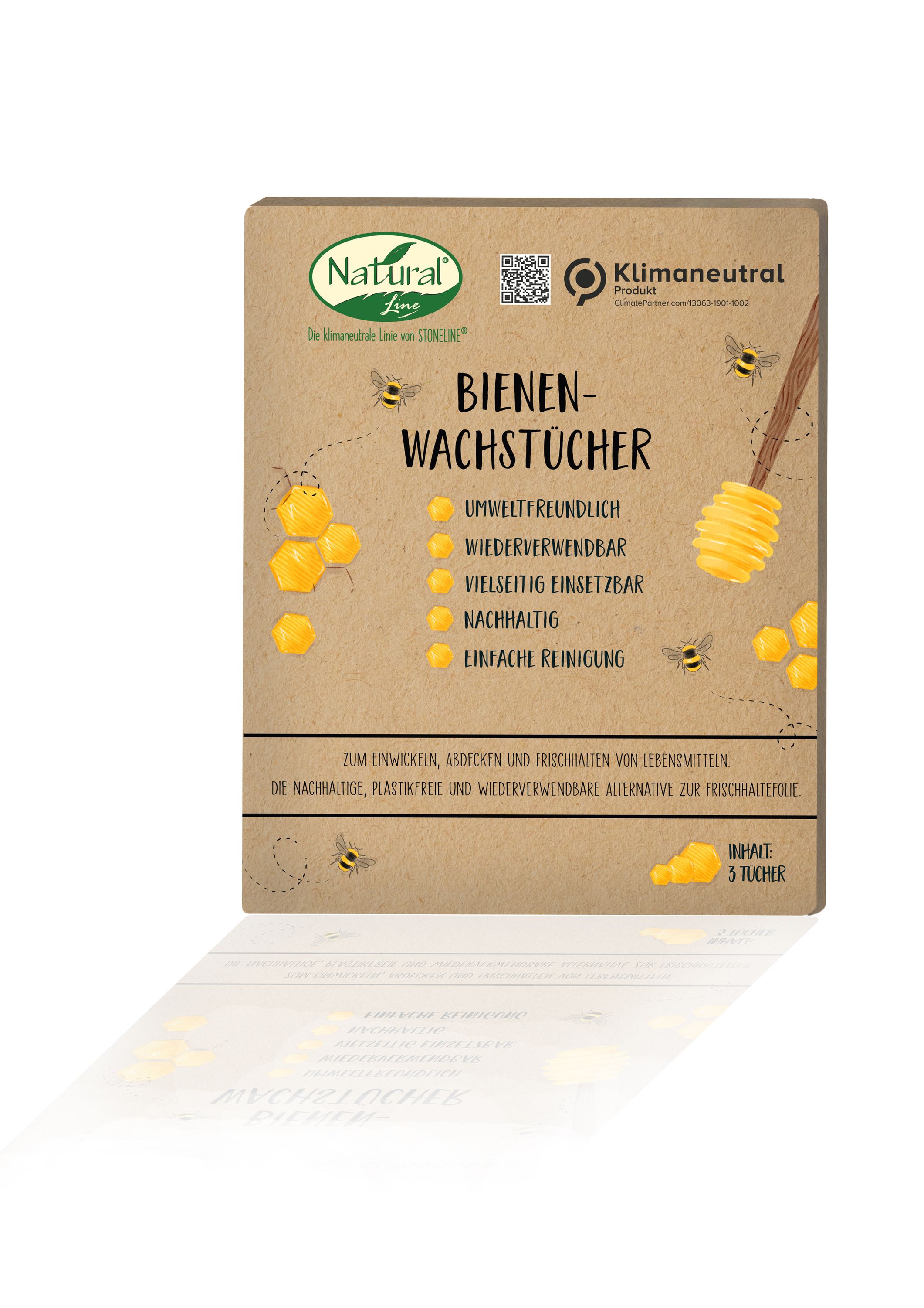 Natural Line® Bienenwachstücher-Set, 3-tlg.