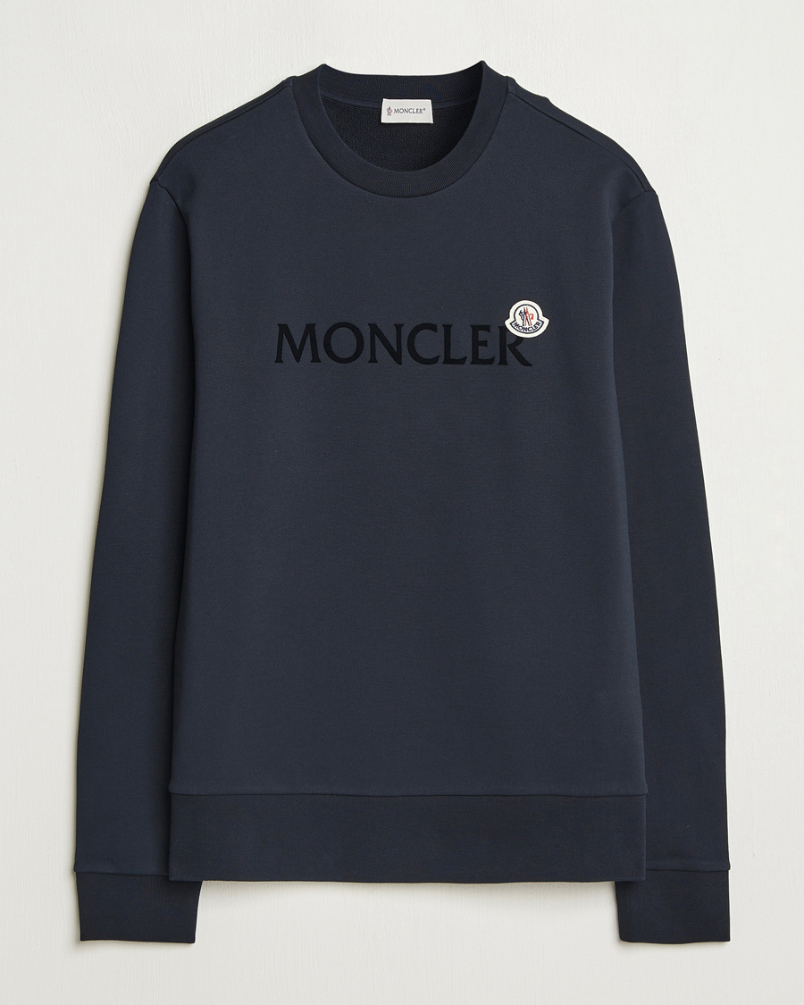 Moncler Lettering Logo Sweatshirt Navy