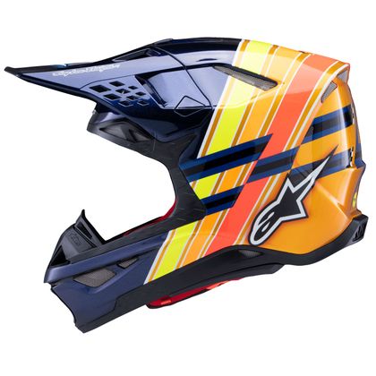 Casque cross Alpinestars SUPERTECH S-M10 - TLD EDITION 25 2025 - Bleu / Orange