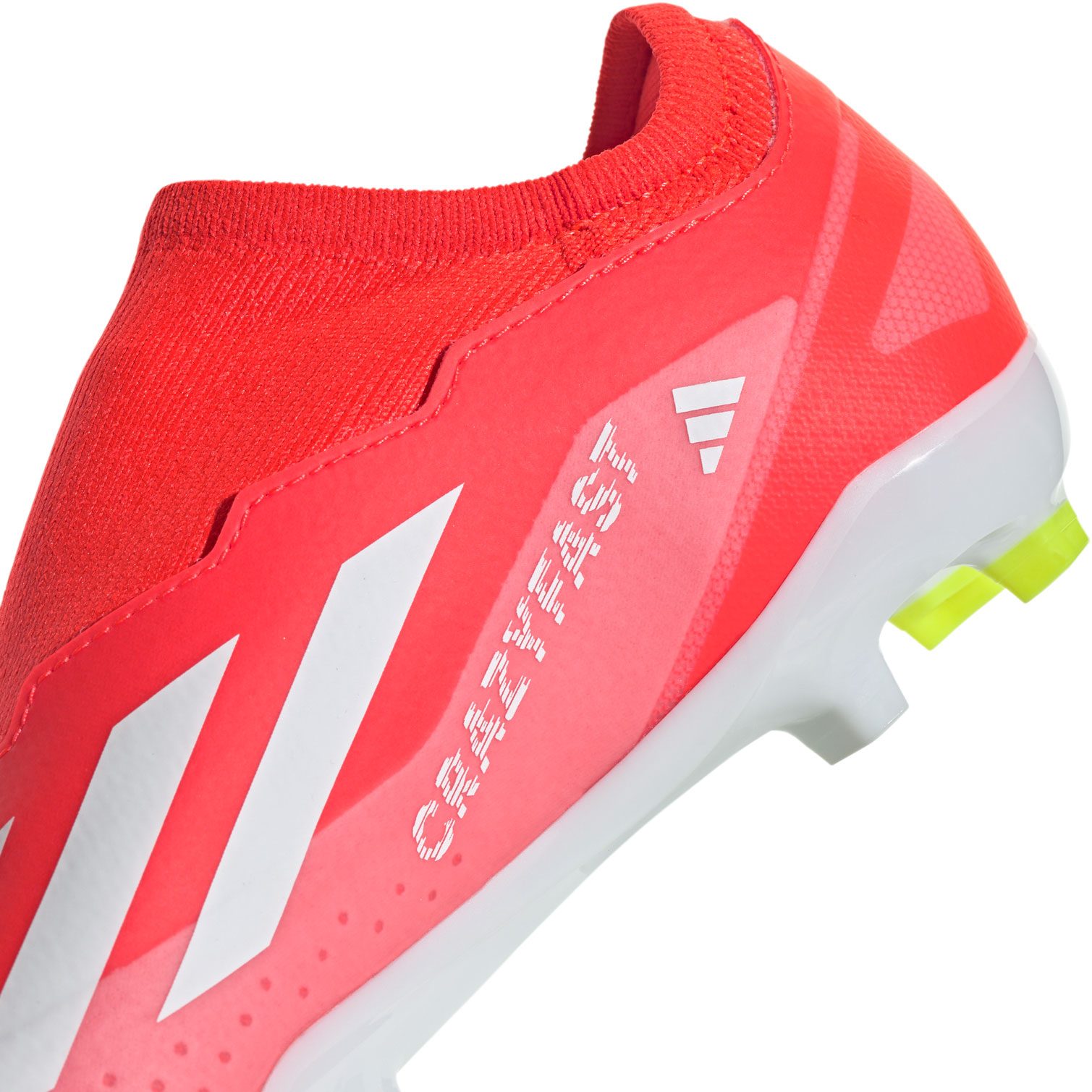 adidas X Crazyfast League Laceless FG Fußballschuhe Kinder solar red