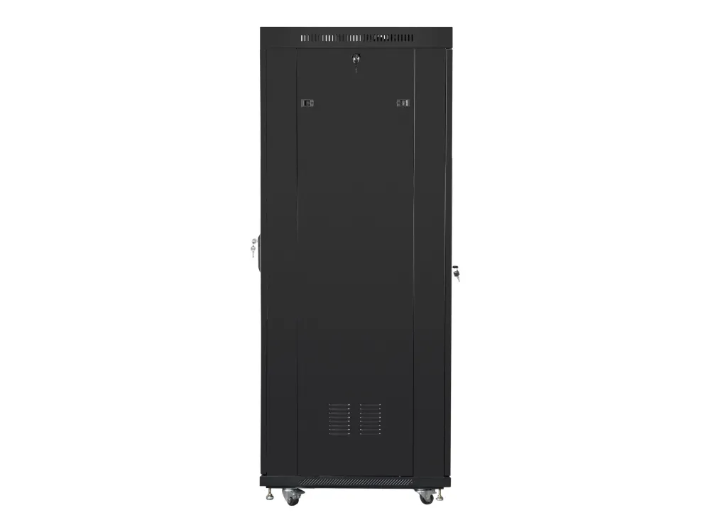Lanberg - Rack kabinet - med display, 4 køleblæsere - sort, RAL 9004 - 37U - 19