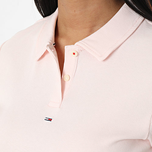 Polo Manches Courtes Femme Essential V-Neck 5323 Rose