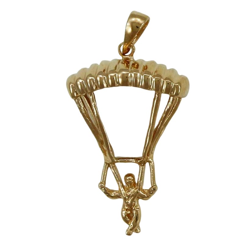 Pendentif parachute - Plaqué or