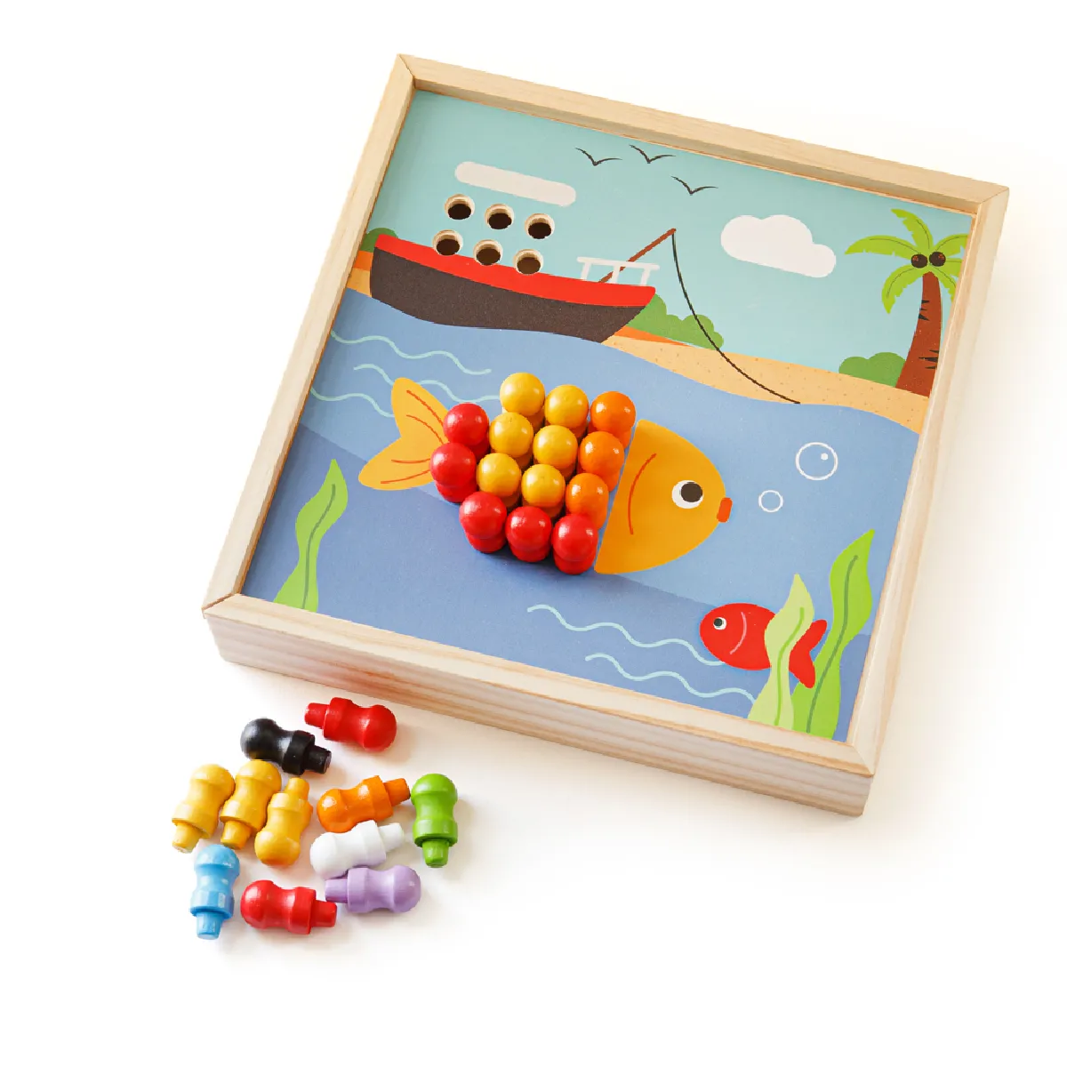 Bigjigs Toys Peg de Bord de Mer Puzzle Bois
