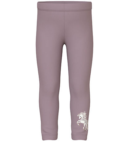 Name It Leggings - NmfDavina - Sweat - Elderberry/Unicorn