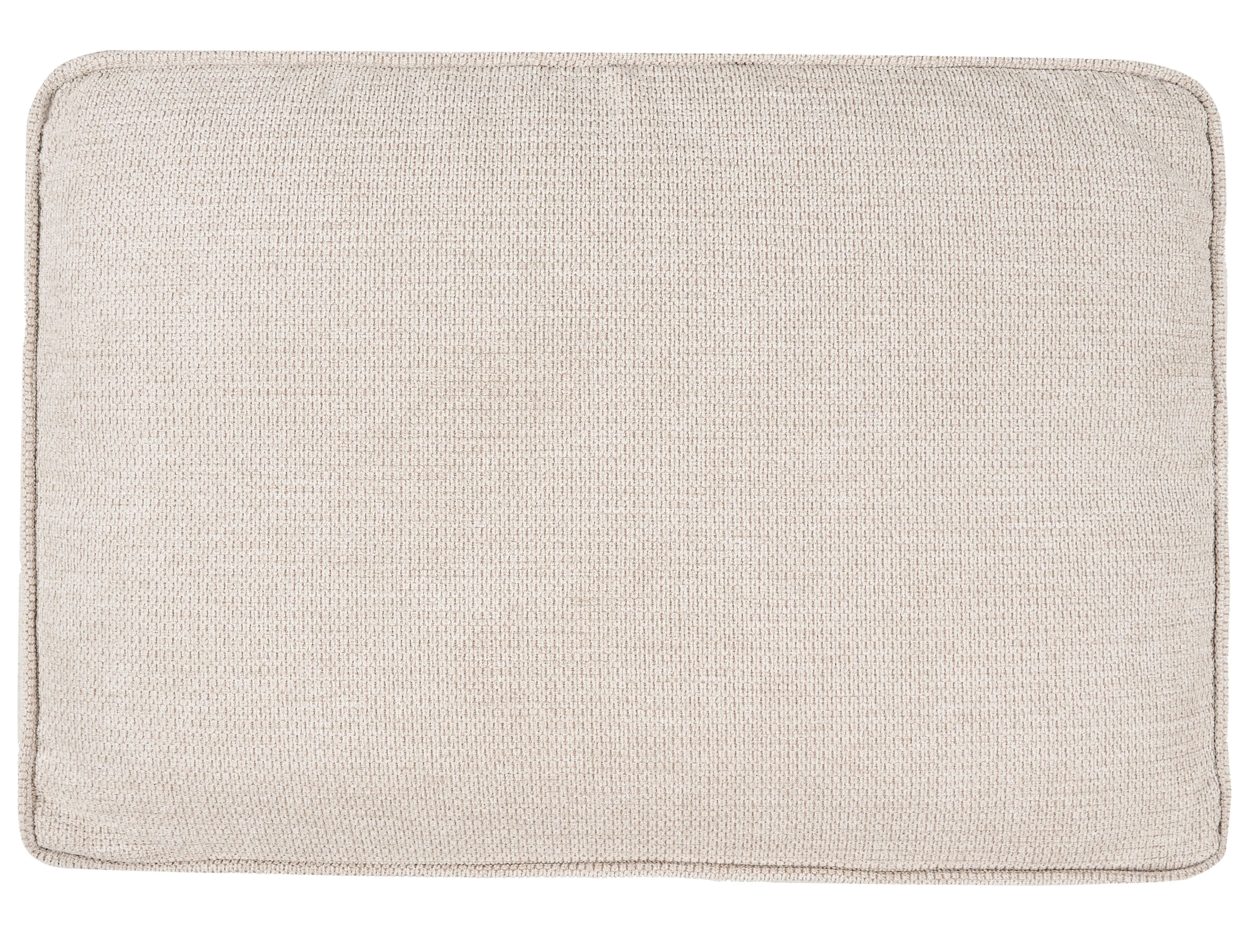 U-vormige slaapbank 4-zits VATNE Stof Lichtbeige met opbergruimte