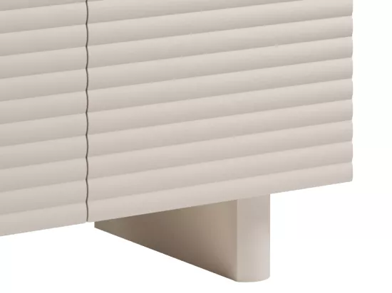 Buffet avec 3 portes en MDF - Beige - LUDIMA